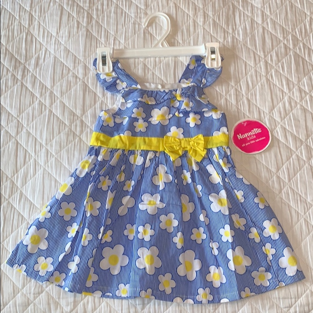 Little Daisy Blue And Yellow Dress